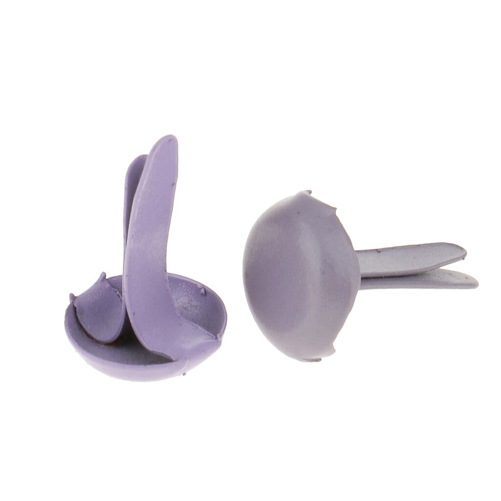 200 styks assorterede farve metal brads papir fastgørelsesanordninger til scrapbog papir håndværk kontorartikler