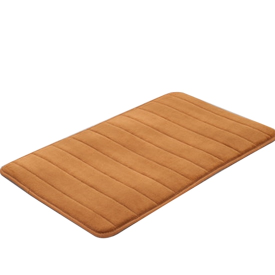 40 x 60cm vandabsorberende tæppe badeværelsesmåtte køkkendør gulvtæpper til skridsikker shaggy memory foam bademåtte: Mørk khaki