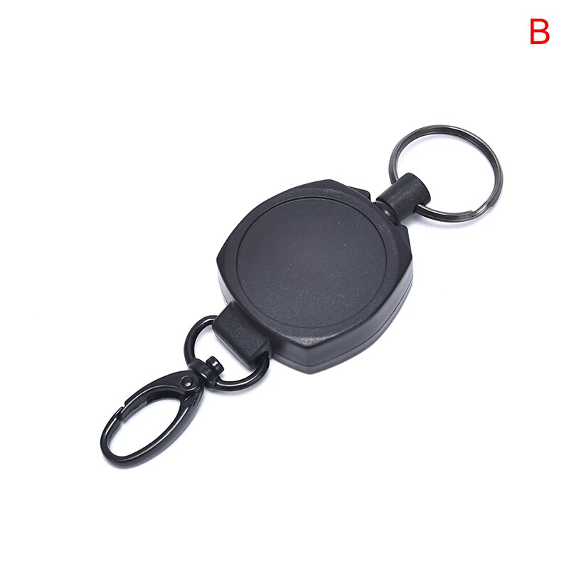 20Styles Key Ring Clip Retractable Pull Key Ring Chain Reel Extendable Belt Reel ID Lanyard Name Tag Card Badge Holder: 15