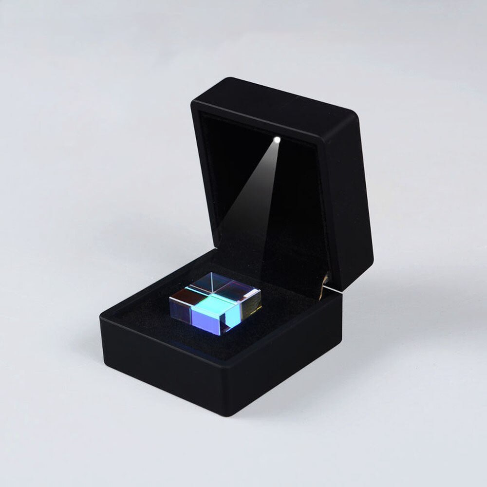 25*25*25Mmcolor Prisma Kubus Van Licht Een Van Optische Wetenschap Experiment Puzzel Cube Optische glas