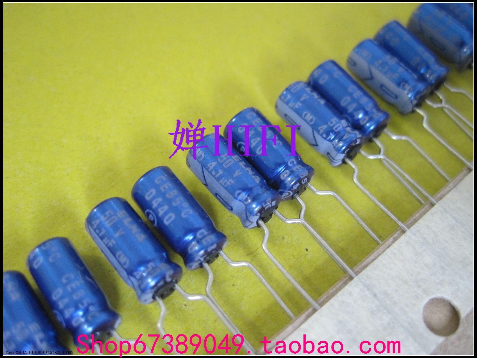 50x ELNA RE3 Electrolytic Capacitor - 4.7uF 50V - 5x11mm - Blue Robe - for Amplifiers