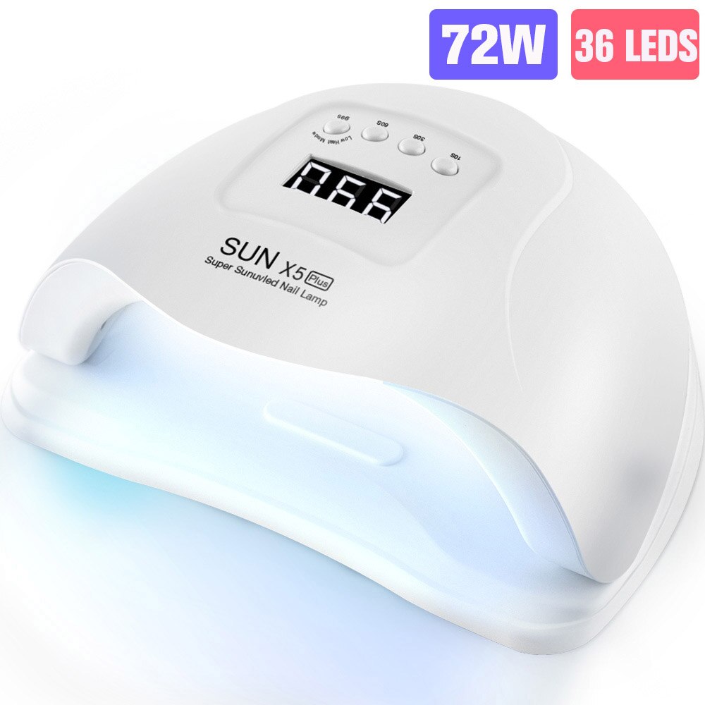 Ladymisty 72W Nail Dryer Led Uv Lamp Dual Handen 36 Pcs Led Nagels Lamp Voor Curing Uv Gel Nail polish Met Lcd-scherm Salon Tool