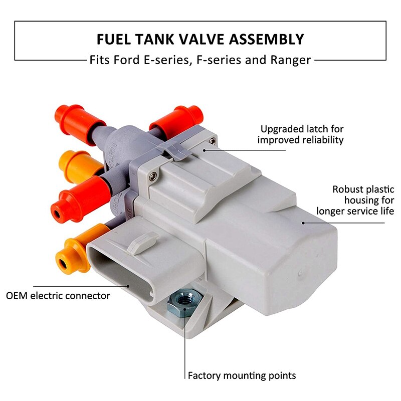 Fuel Tank Selector Valve Asm for Ford Ranger E-150 E-250 E-350 F-450 F-550 6C3Z-9189-A F5TB-9F271-AA E9TZ9189A