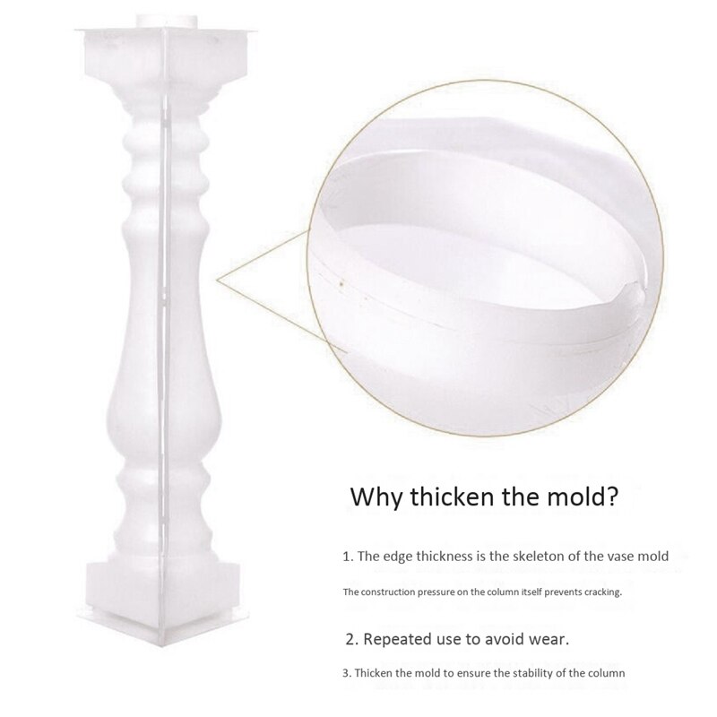 Moule de colonne romaine pour balcon, clôture de piscine, balustrade en ciment, moule en plâtre, béton, construction de garde-corps