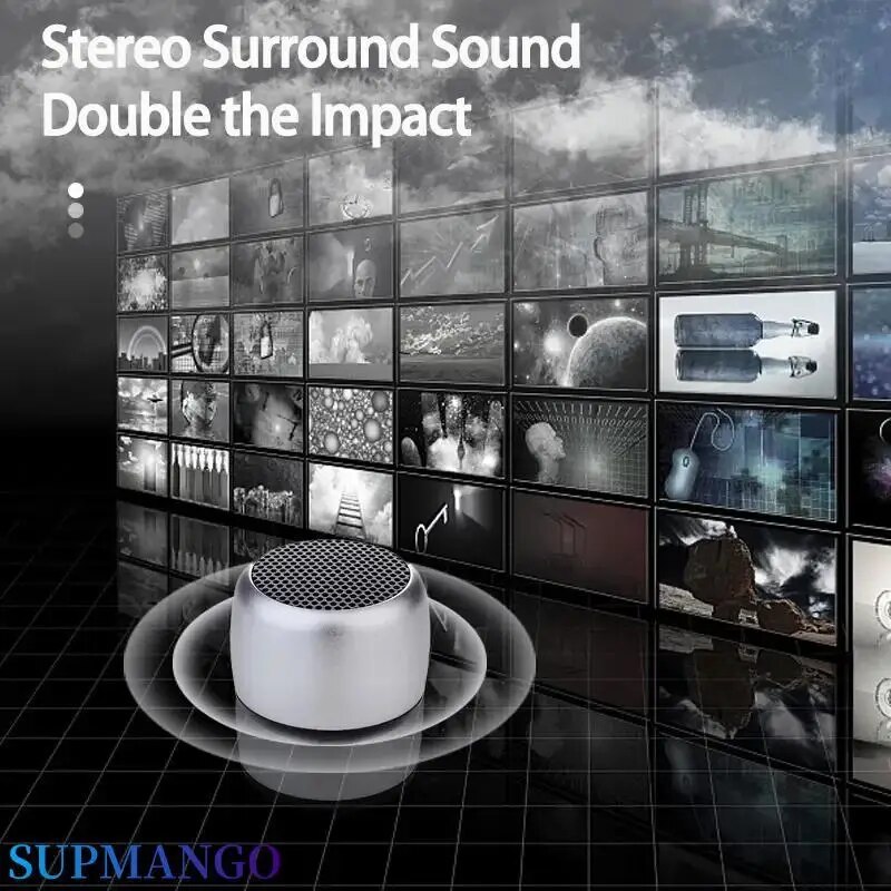 M1 bärbara bluetooth-högtalare musik stereo surround mini usb utomhus subwoofer högtalare ljudspelare högtalare mikrofon