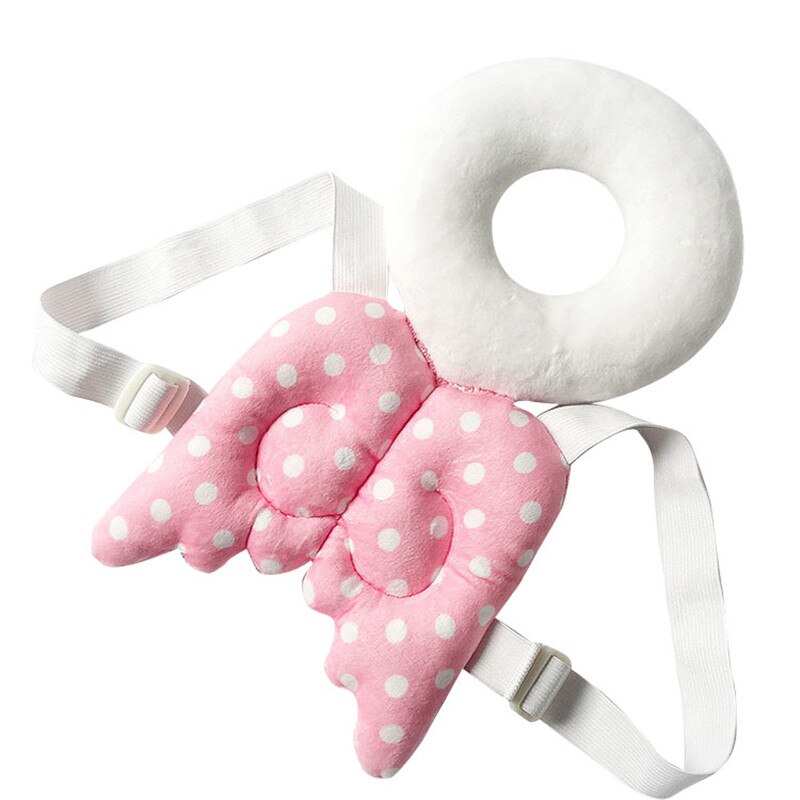 Bébé enfants Protection de la tête coussin d'oreiller enfant en bas âge tête dos soins résistance payer ramper infantile produit de sécurité coussin T30: Rose