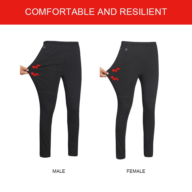 Elektrische Verwarmde Warme Broek Mannen Warming Broek Verstelbare Warmte Geïsoleerde Elastische Broek Winter Legging Usb Verwarming Broek