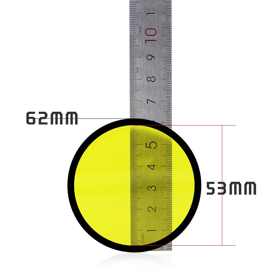 2 stuks motorfiets koplamp gele cover plastic DIY moto licht cover 3000 k