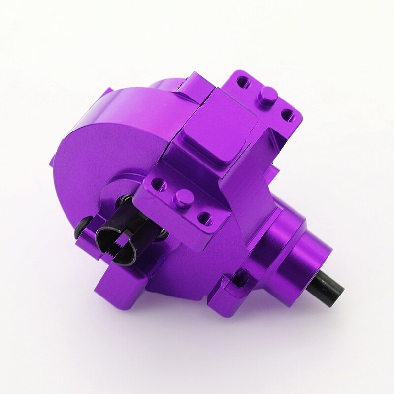 HSP Electric Car Gearbox Differential Gear Box Set 02024 02051 02030 03015 for 1/10 HSP 94111 94123 94106 94107 94108 94170: metal purple front