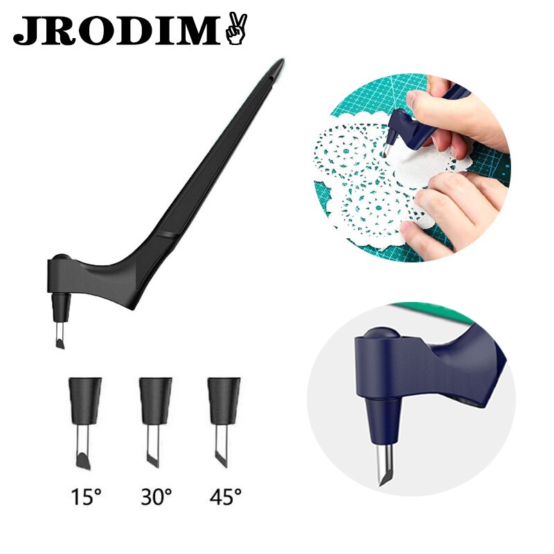 4pcs Carving Knife Blades Wood Carving Tools Fruit Craft Sculpture Engraving DIY Art Cutting Stationery Tool with Rotating Blade