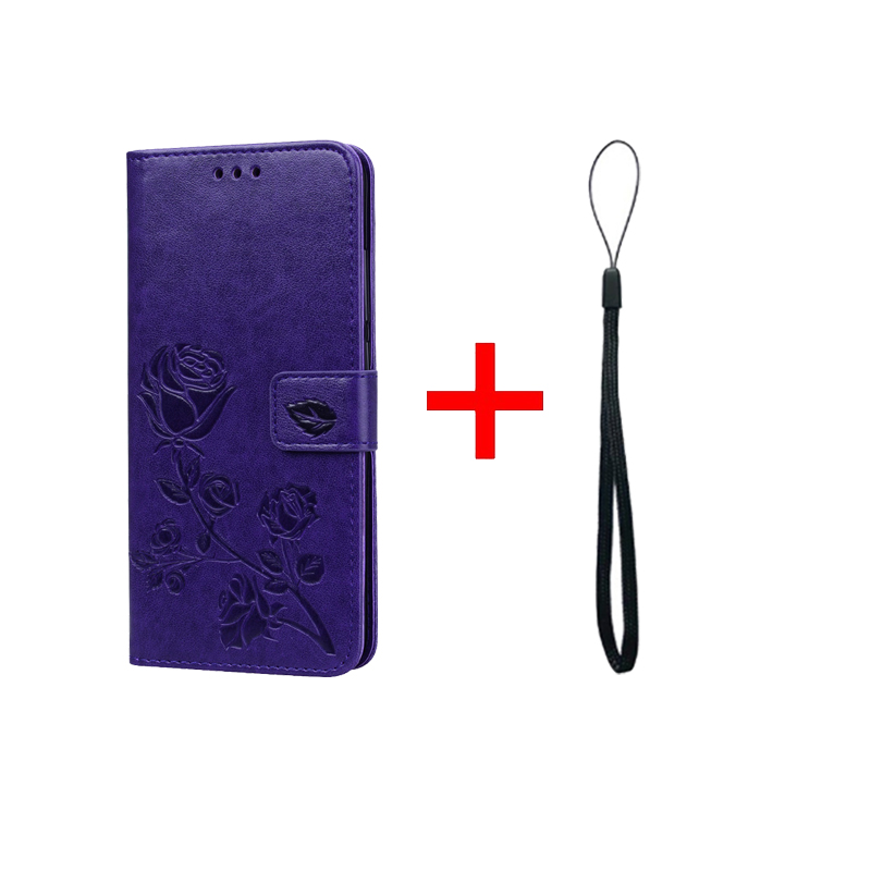 Funda para Huawei Honor 6A DLI-TL20 DLI-AL10 5,0 pulgadas funda Flip de cuero para Huawei Honor 6A 6 cubierta de la carpeta del teléfono caso de bolsas de 5,0": purple