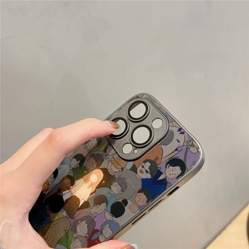 Fundas de teléfono acrílicas para parejas, funda protectora para Iphone 15, 14 Pro Max, 13, 11, 12 Pro Max, Xs Max, Xr, X