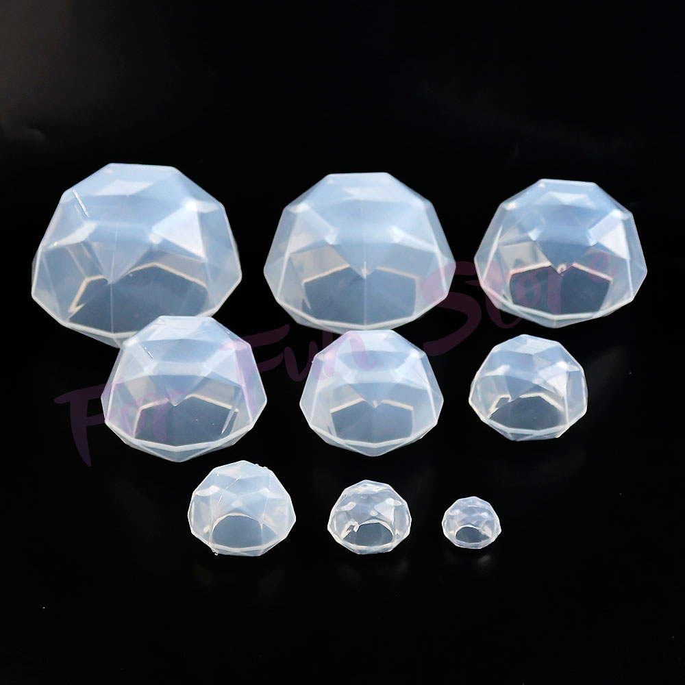 Moules en Silicone diamant pour bricolage amusant, bijoux, colliers, pendentifs, goutte de cristal, colle, résine, artisanat fait à la main, ornement de bureau