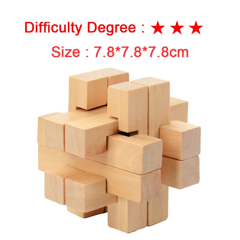 Voetbal slot kong ming slot blok lu ban slot blok 3d houten in elkaar grijpende puzzels spel hersenspel educatief speelgoed voor volwassenen kinderen: A