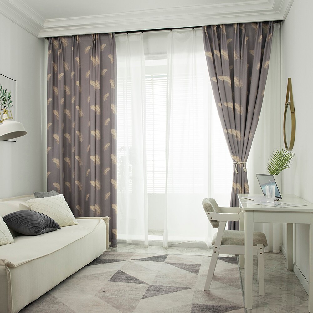 2 Panel Blackout Curtains for Living Room Modern Thermal Insulated Printed Drapes Window Curtains for Bedroom Kitchen Home Decor