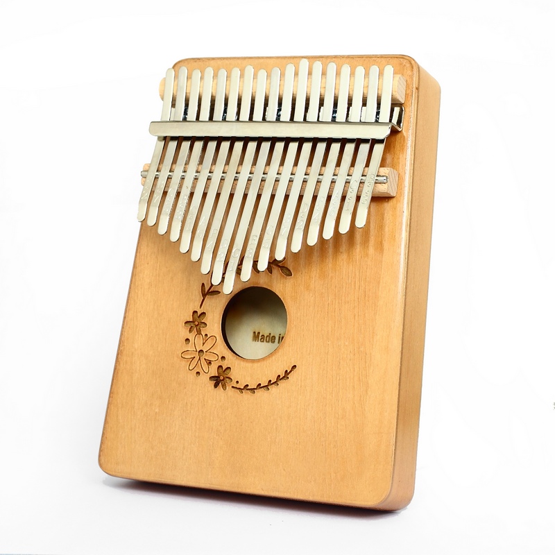 Kalimba, 17 teclas, instrumento Musical africano, Picea Asperata, Piano de pulgar de madera sólida, Kalimba con libro de aprendizaje, Tune Hammer