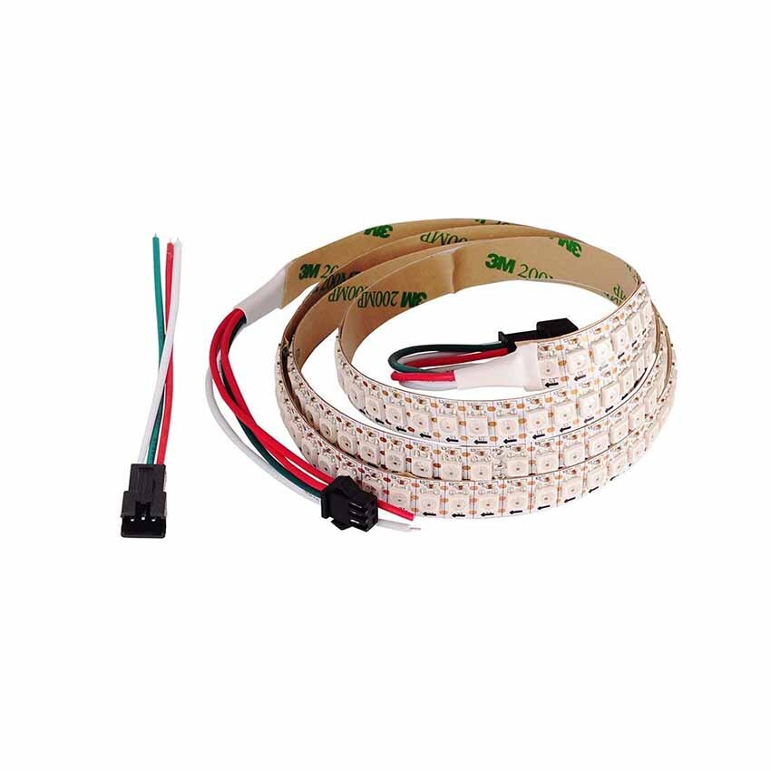 WS2812 WS2812B 1 M/2 M DC5V 144 leds/m Full Color LED Pixel Strip Ingebouwde 2812 Chip 5050 Droom Kleur RGB LED Diode Lint lamp