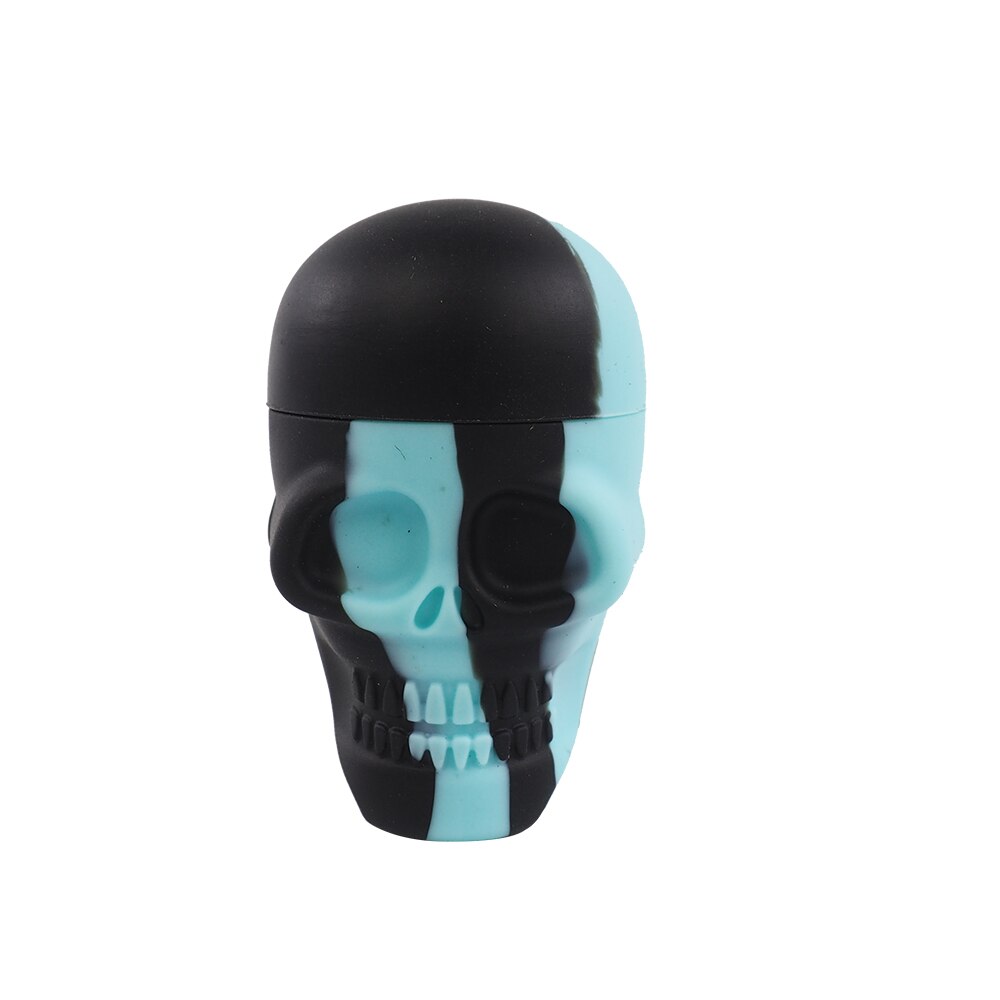 Pot de cire en Silicone pour Bho Dab, 15ml, concentré d'huile, pour crâne: light blue black