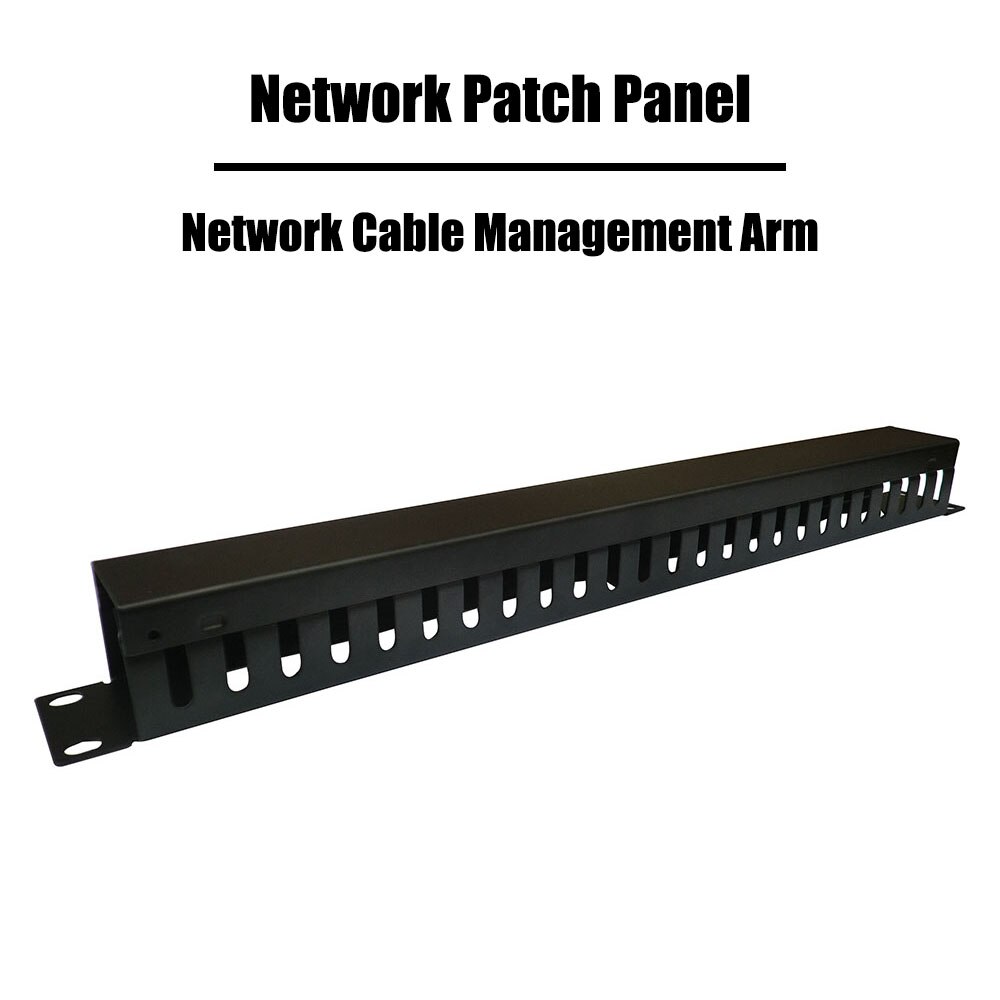 2 Stuks CM03 Model 1U Netwerk Kabelmanagement 19 Inch Rack Gemonteerd Metalen Staal Netwerken Ethernet