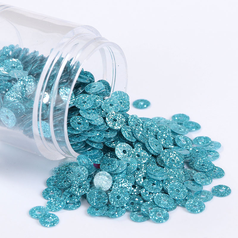 Pailettes 4Mm Glitters Sequin Platte Ronde Losse Pailletten Naaien Bruiloft Decoratie Craft Scrapbook Diy Accessoires 2000Pcs: JCF sky blue