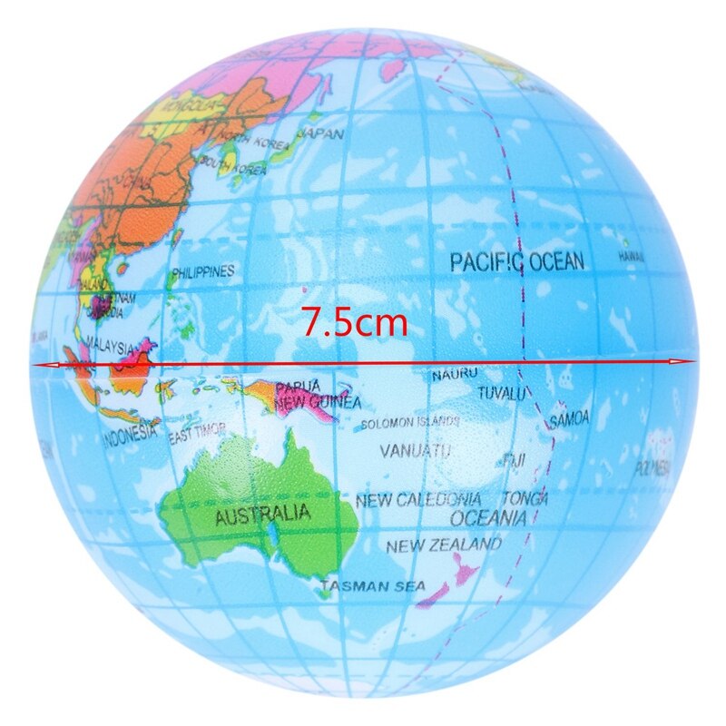 Mini earth globe ball Foam anti-stress ball