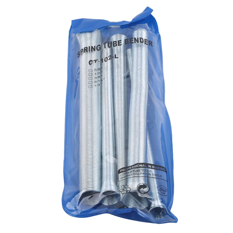 Herramienta de mano para doblar tubos de aluminio, de cobre, con muelle de tensión, de 5 uds.