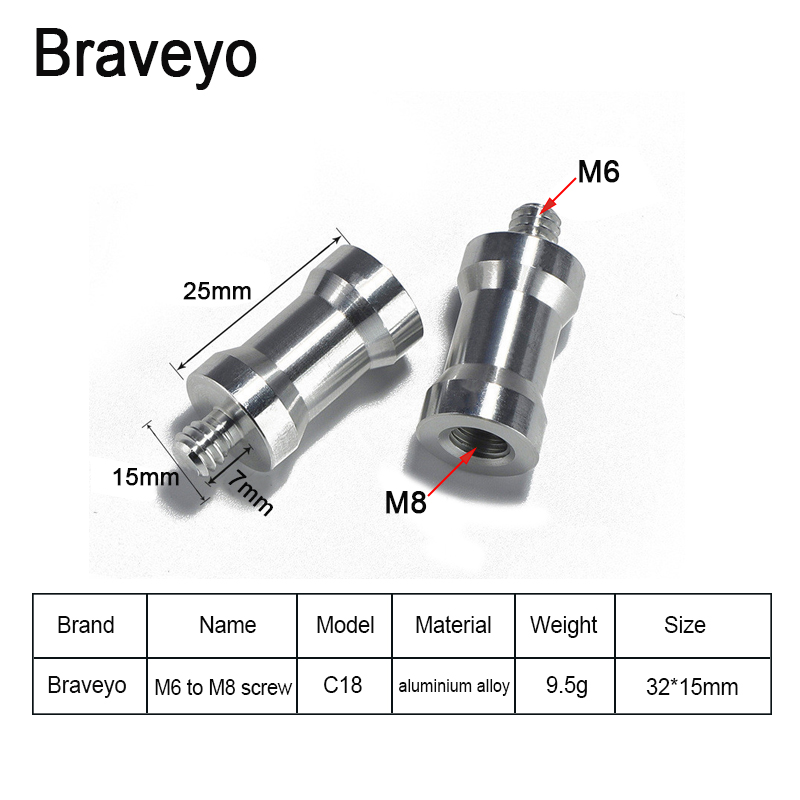 Konverteringsskrue 1/4 to 3/8 m8 m6 skruer blitzstativ kuglehoved monopod adapter skrue fotograferingstilbehør til spejlreflekskamera stativ: Lilla