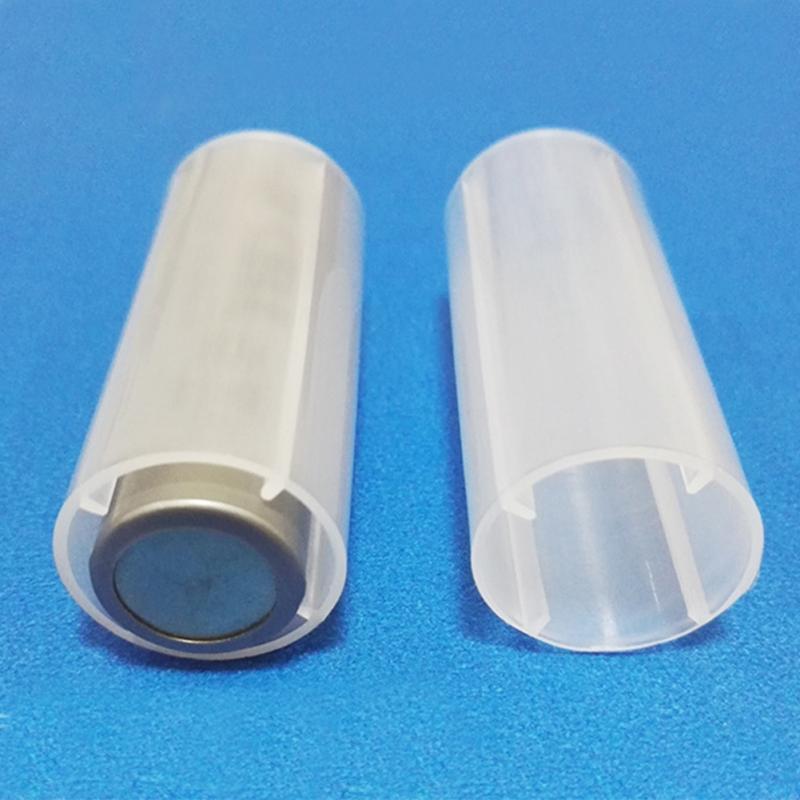 2pcs Battery Holder Black Cylindrical AAA Plastic Battery Holder Adapter Case Box Flashlight Lamp Adapter Case Converter: white