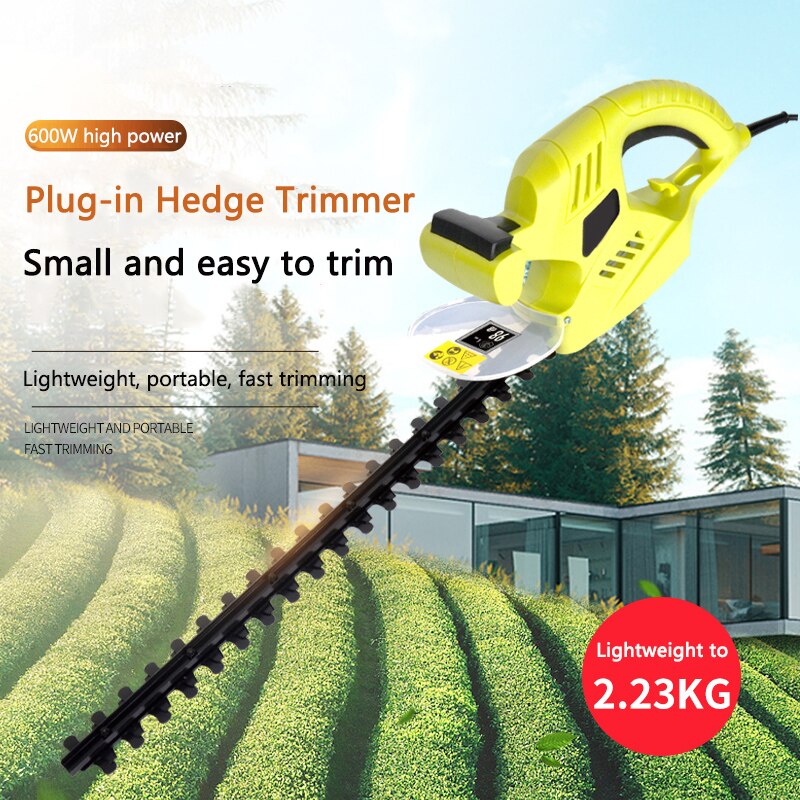MCHD-600 Elektrische Heggenschaar Hoge Draagbare Heggenschaar Power Tools Tuin Snoeien Machine 220V 600W 1750r/Min Yz
