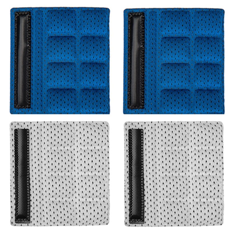 Helmet Chin Pads Foam Pads Set Chin Strap Padding Replacement Universal for Cycling Bike Motorcycle Helmet 4PCS: Blue 2PCS Grey 2PCS