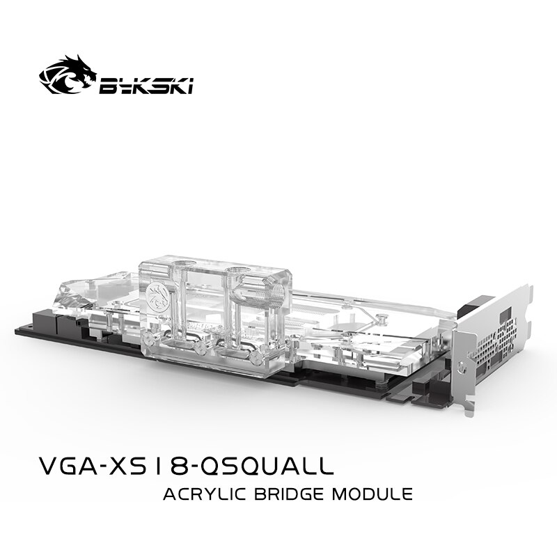 BYKSKI GPU Terminal Block for GPU Water Block Acrylic Multifunctional Acrylic Change Direction Top-Side