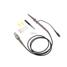 1 ensemble 1X 10X P6100 100MHz haute précision Oscilloscope sonde Alligator pince d'essai avec taux d'atténuation réglable Q02 directe