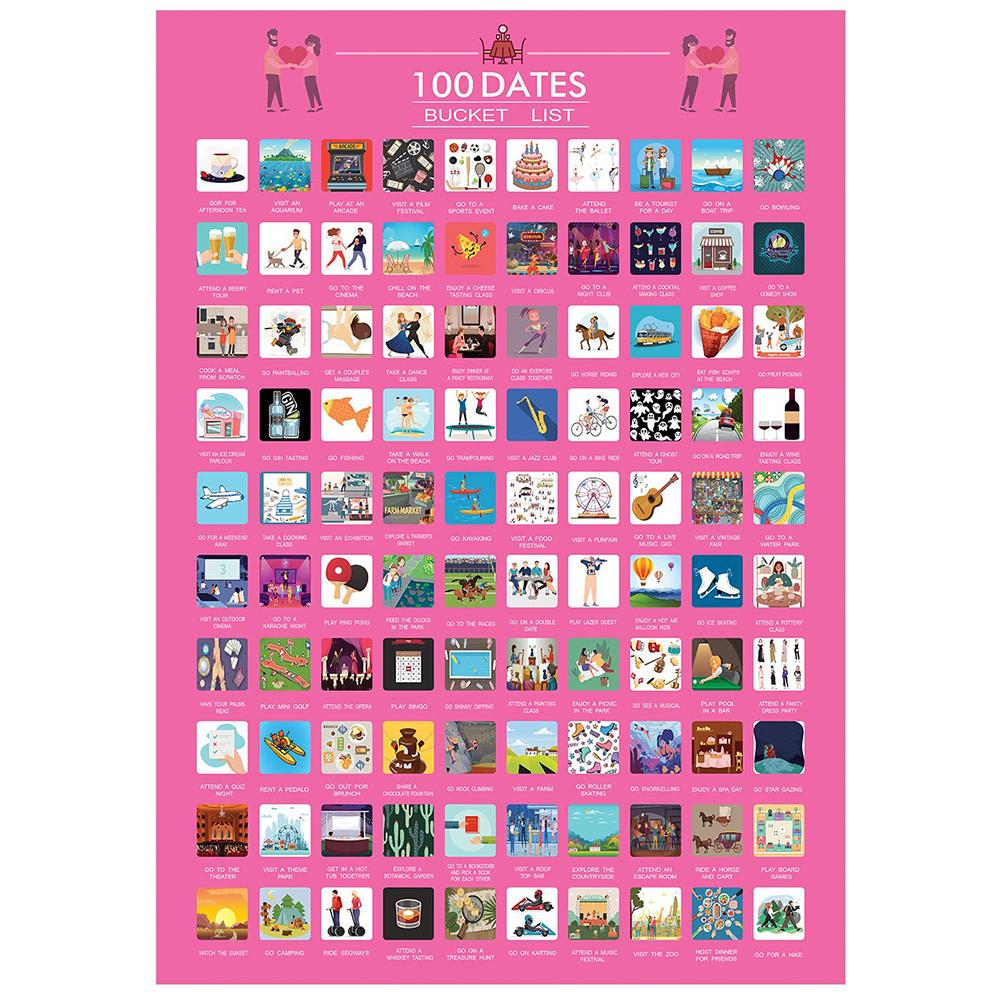 1 Set Scratch Off Poster Photo Wallpapers Wall Decoration Smooth Colour Printing Poster for Wall