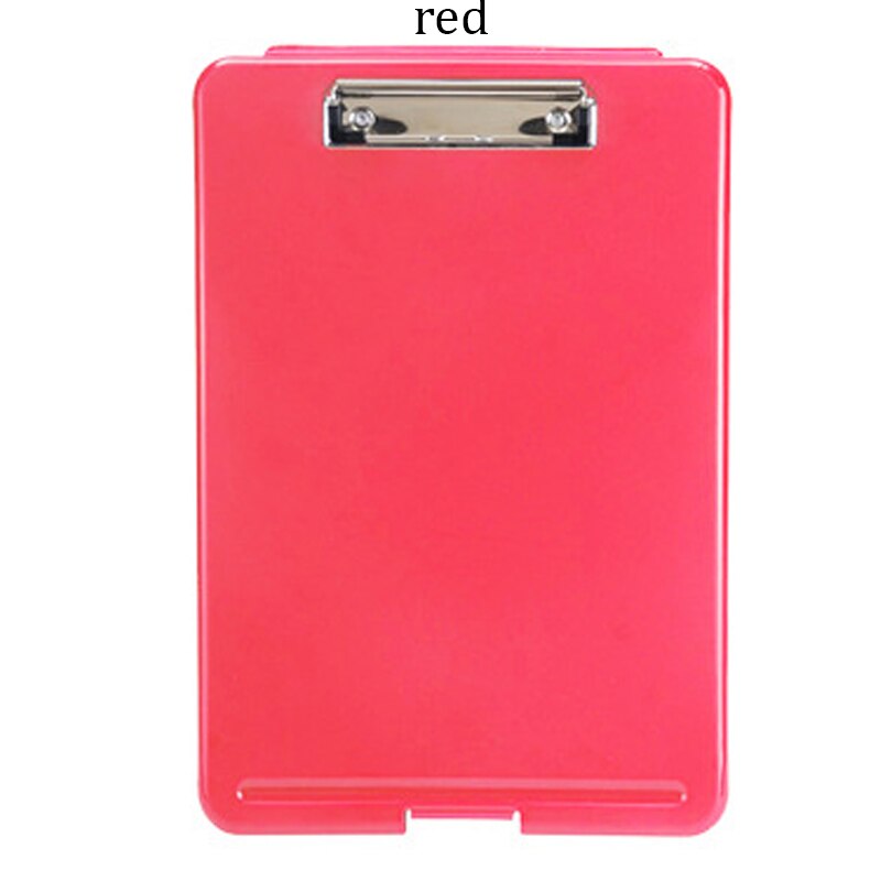 A4 Opbergdoos Bestandsmap Bestand Test Papier Bestand Opbergdoos Multifunctionele Bestand Doos Schrijfbord Map Kantoor briefpapier: red