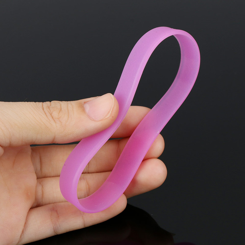 50pcs Glow in the Dark Power Silicone Bracelets Luminous Hologram Rubber wristband Men Women Teens Friendship Bangle