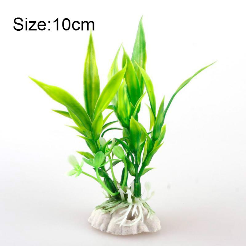 Bedste pris kunstig akvarie plante dekoration akvarium dykbar blomst græs ornament 10 stile valgfri 10-30cm: 173 grønne