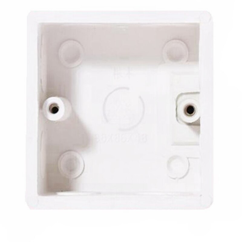 86mm Cassette Universal White Wall Mounting Box for Wall Switch Lamp Stair Light and Plastic Enclosure Socket Back Box