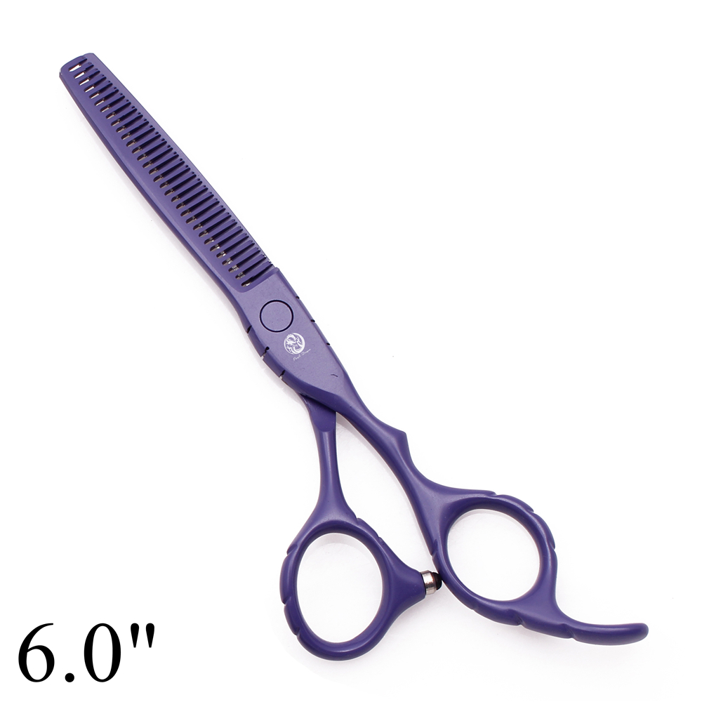 Professionele Kapper Schaar 5.5 "6" Roestvrij Kappers Knippen Schaar Dunner Schaar Haar Schaar Set Z1010: Paars