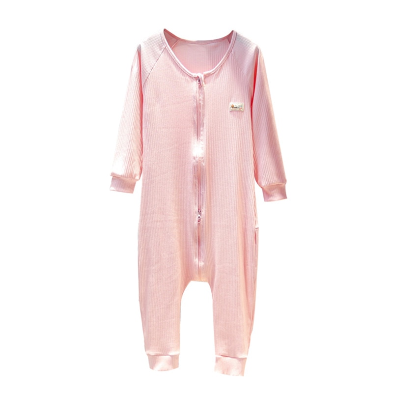 Fancy store piger jumpsuit pyjamas lynlås foran baby pyjamas et stykke bomuld børn nattøj prinsesse strik bukser til teenagere