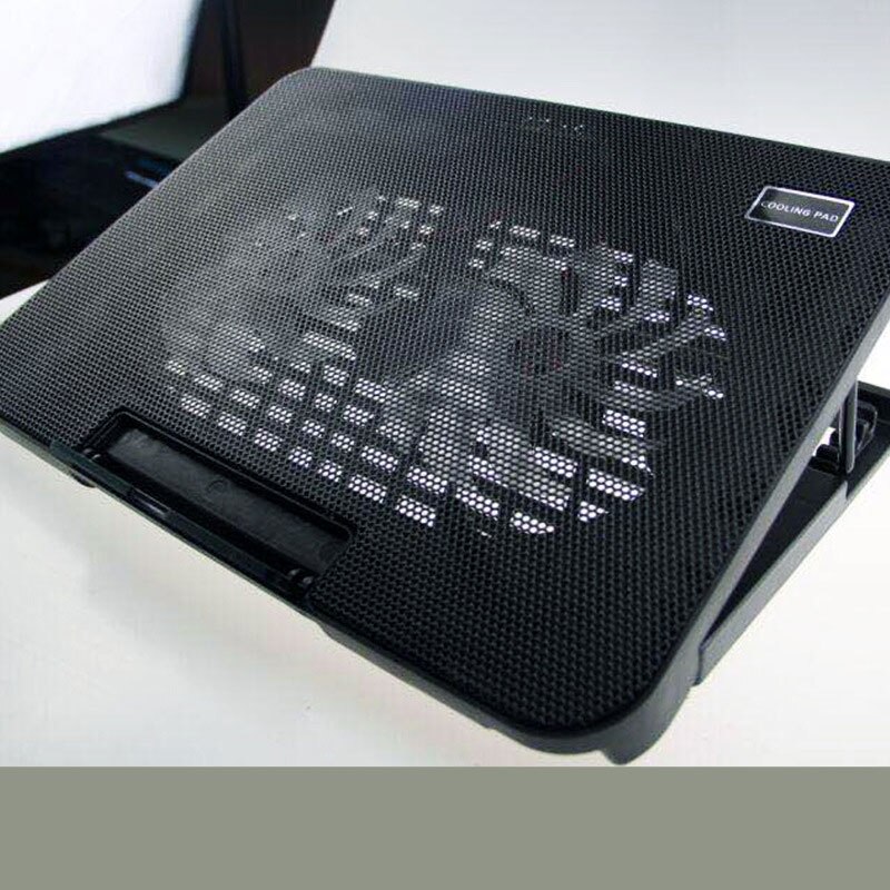 Notebook Radiator Computer Cooling Bracket Fan Base High and Low High Air Volume Heat Sink: black