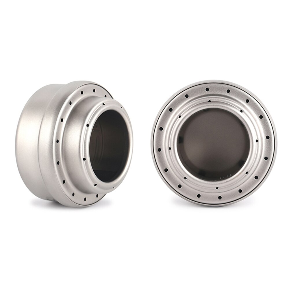 TOMSHOO Portable Mini Titanium Alcohol Stove with Lid Cross Stove Stand Rack Outdoor Camping Backpacking Cooking Alcohol Stove