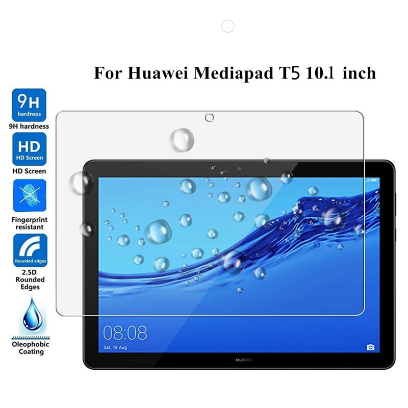 Film de protection d'écran pour Huawei MediaPad T5 10 en verre trempé AGS2-W09/L09/L03/W19 9H 10.1 '', pour tablette Huawei T5 10