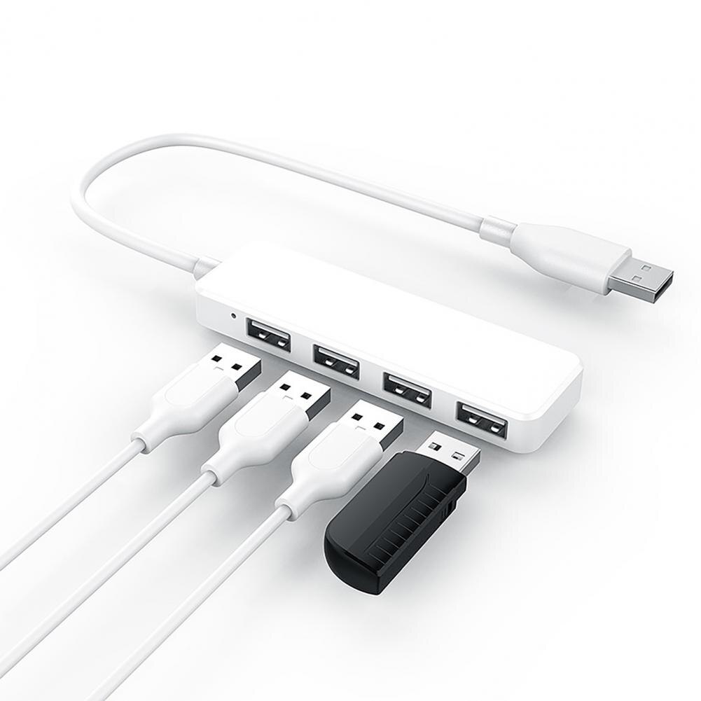 Kabel Hub Praktische 4 in 1 USB 2,0 Kabel Hub Edelstahl Stabile Ausgang Erweiterung Dock