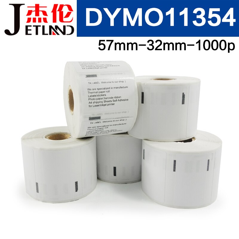 Dymo termisk etikett strekkode selvklebende etikettpapirklistremerke kompatibel med etikettskriver  lw450 4xl 1744907 99014 11352 54 56