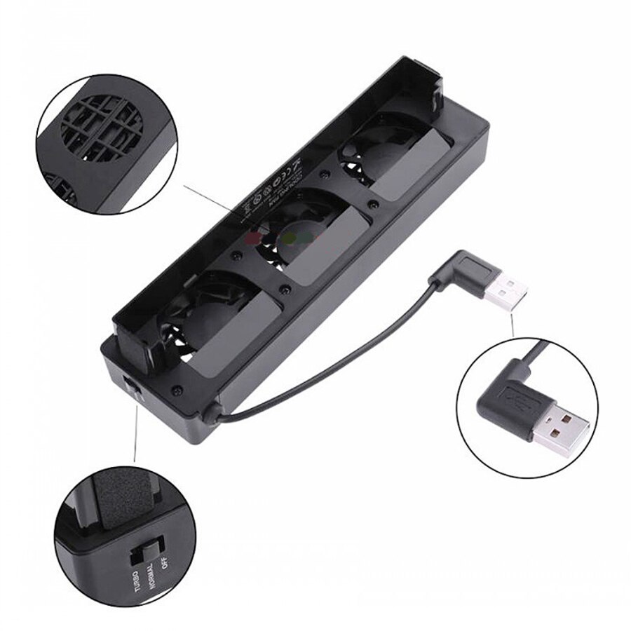 Dobe For Nintendo Switch Cooling Fan Cooler DC 5V USB Kit Game Console Command Refrigeration Ventilation Accessories Support Fan