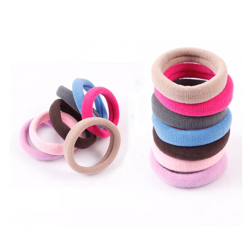 10/50/100PCS Morandi Rubber Bands Candy Colors Nylon Elastic Hair Bands Ponytail Holder Scrunchies Headband Hair Accessories