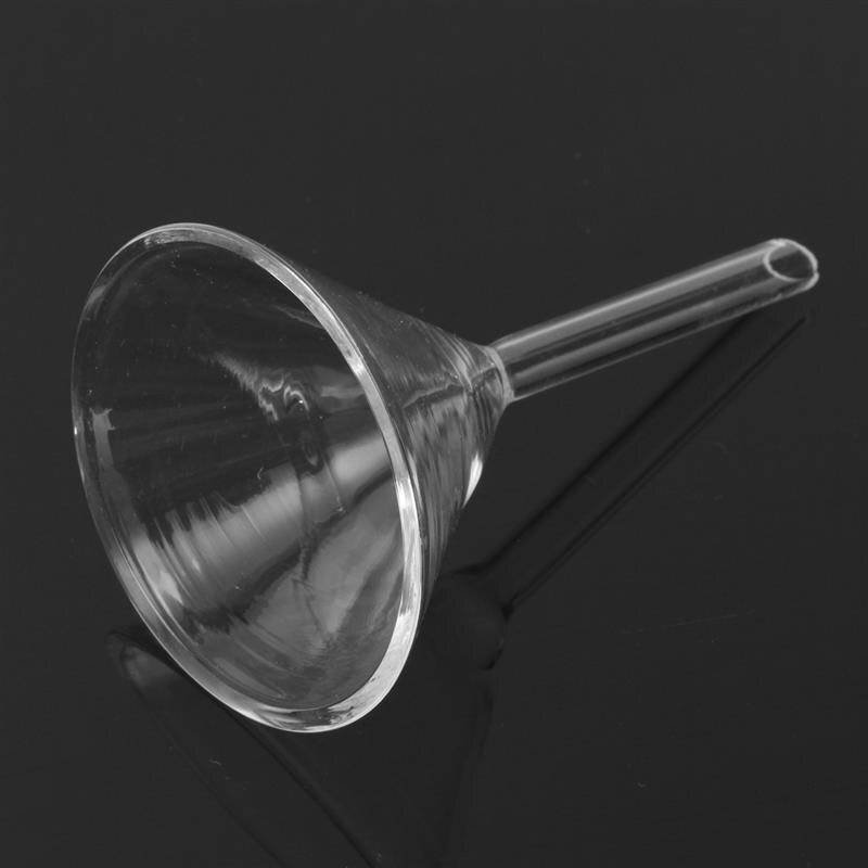 30mm/40mm/50mm/60mm/75mm/90mm Miniatur Labor Glas trichter Borosilikatglas Dreieck Trichter Labor Liefert Werkzeuge