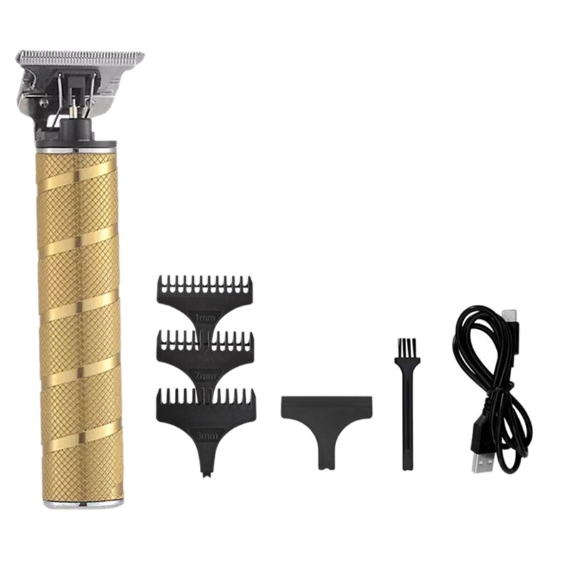 Outliner Hair Clippers, T-Blade Cordless Hair Trimmer for Men Waterproof Grooming Kit