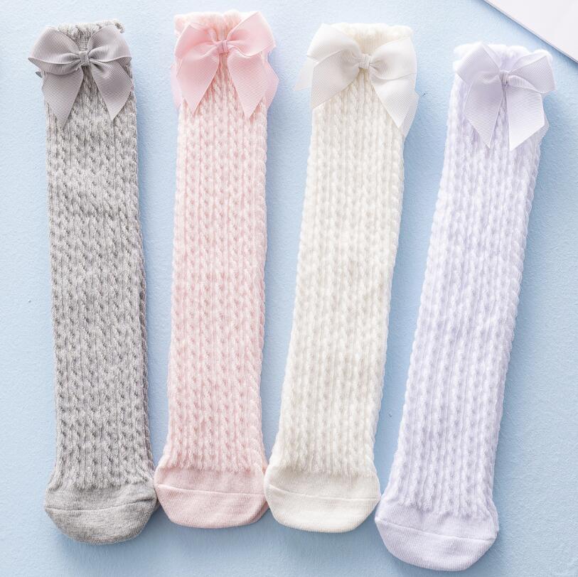 Zacht Ademend Meisjes Kniekousen Zomer Cozy Mesh Buis Sokken Voor Meisjes Kleding Peuter Beenwarmers Skarpety/meias