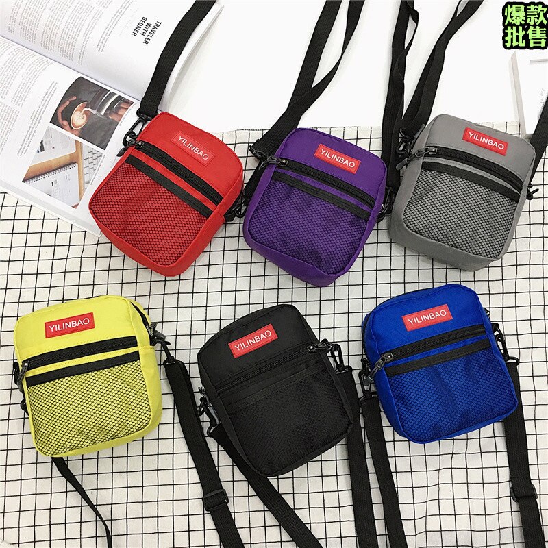 101818 new hot moda adolescente nylon dança legal bolsa de ombro único pequeno saco de retalhos